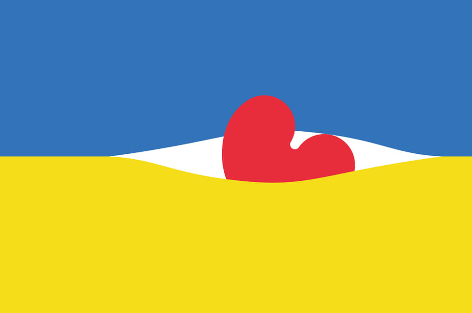 Ynslach/Inslag gedicht foar/voor Oekraïne